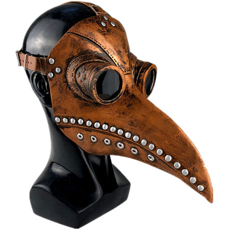 Pestdoktormaske, langschnabeliger Vogel als Accessoire, Steampunk-Halloween-Kostüm