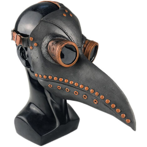 Pestdoktormaske, langschnabeliger Vogel als Accessoire, Steampunk-Halloween-Kostüm