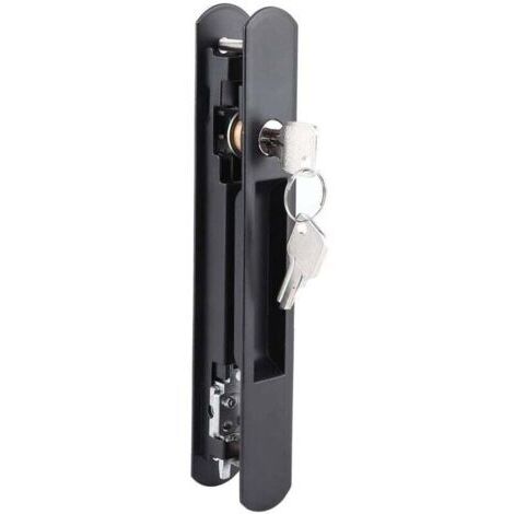 Pestillo de cierre de un solo lado, juego de cerradura de gancho empotrado para puerta corredera/ventana de estilo moderno, cerradura móvil moderna para puerta