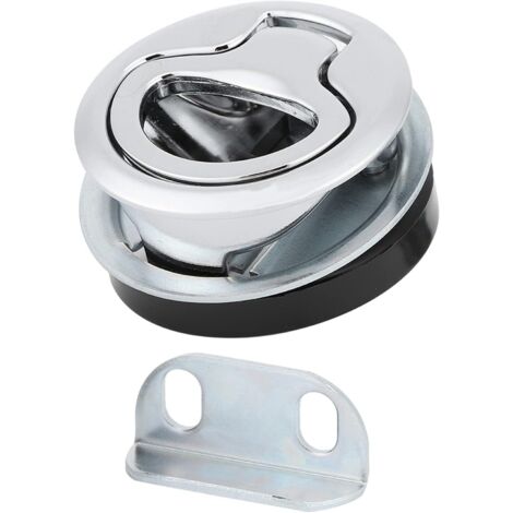 Pestillo de escotilla de acero inoxidable Jinyu Marine, manija de escotilla de barco, cerradura de puerta de caja de herramientas RV, cerradura de tirador incorporada, delicado anillo de tirador de al