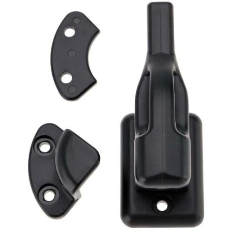 Pestillo de retención para puerta de caravana KZQ, pestillo giratorio, soporte de puerta, pestillo de puerta con tornillos, caravana, autocaravana, barco, caravana, pestillo de remolque, accesorios pa