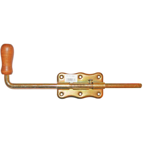 Pestillo galvanizado con mango de madera 350 - ZAS RYG DRZD