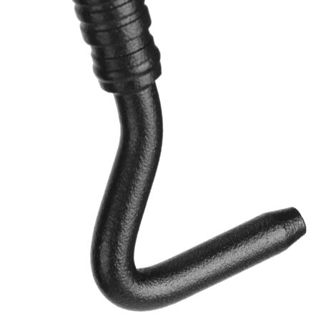 Pestillo giratorio de acero inoxidable negro para puertas o ventanas correderas, con dos accesorios y cuatro tornillos.