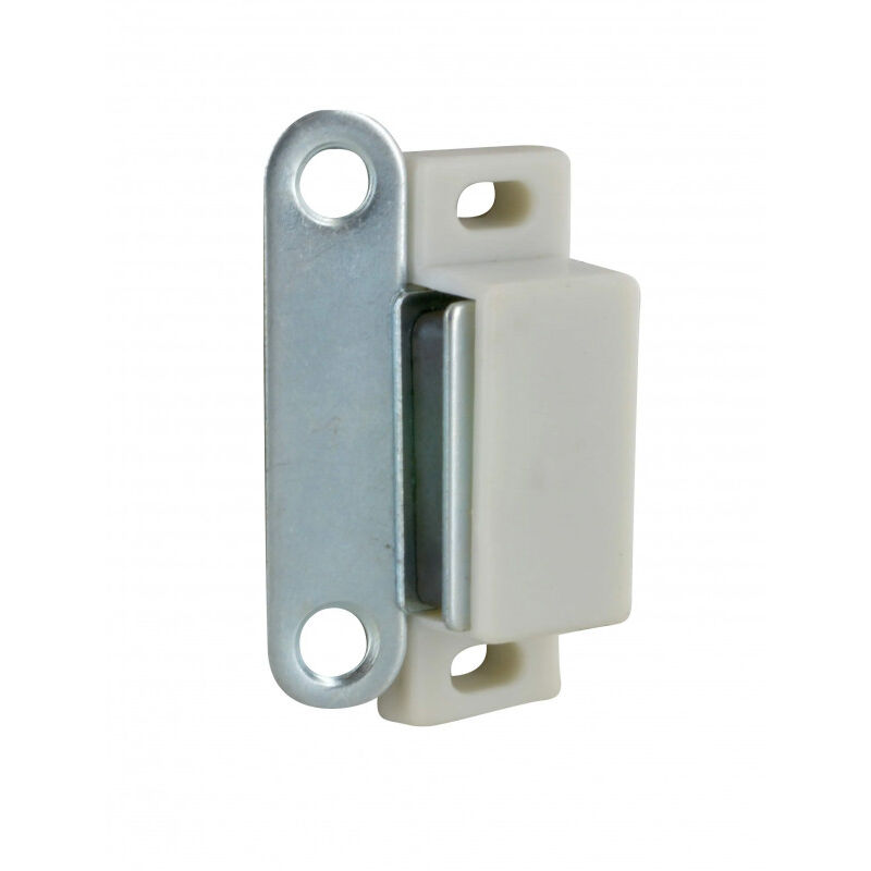

Cime - Pestillo magnético blanco 4kg, 46x16x15 mm, 2 piezas