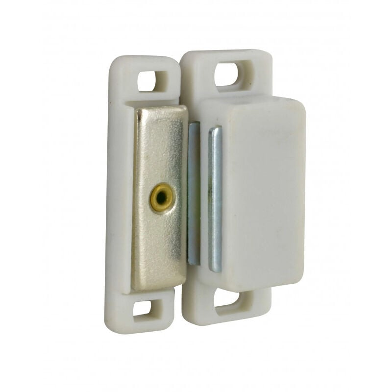 

Cime - Pestillo magnético blanco 8kg, 46x16x15 mm, 2 piezas