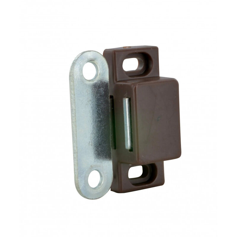 

Cime - Pestillo magnético marrón 2kg, 46x16x15 mm, 2 piezas