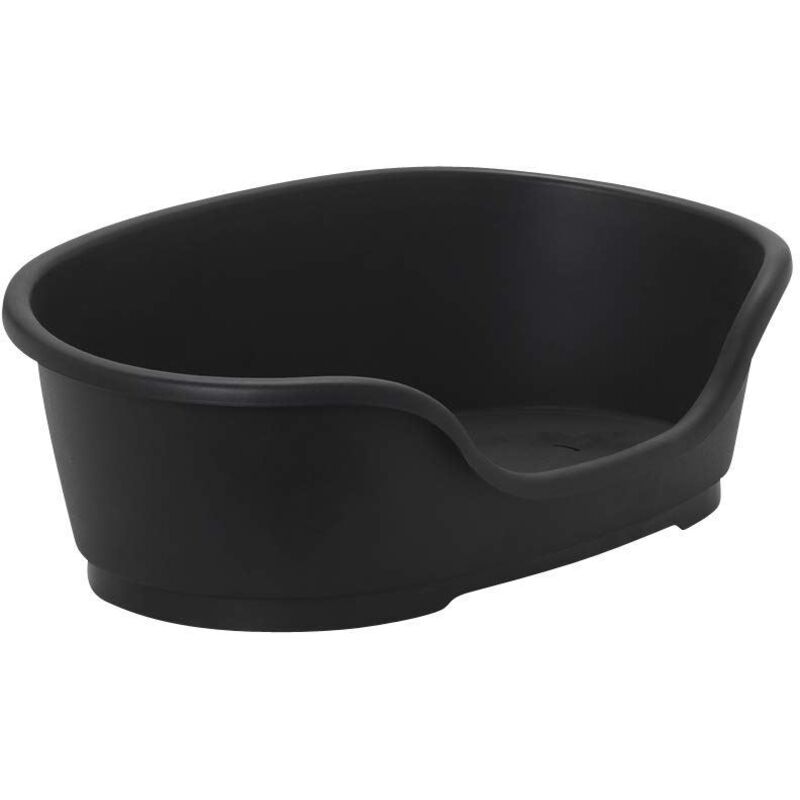 Flamingo Mod Plastic Dog Bed Blk Sml - 662402