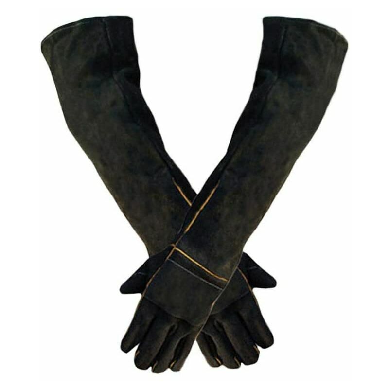 Pet Anti-bite Gloves Handling Reinforced Leather Protective Anti-bite Gloves for Dog Cat Gardening Work Gloves 60cm
