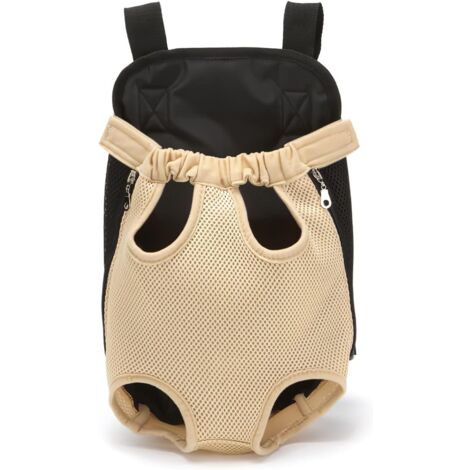 Pet Backpack, Adjustable Pet Backpack, Dog Travel Bag, Pet Carrier Bag with Ventilated Design (M, Light Yellow)