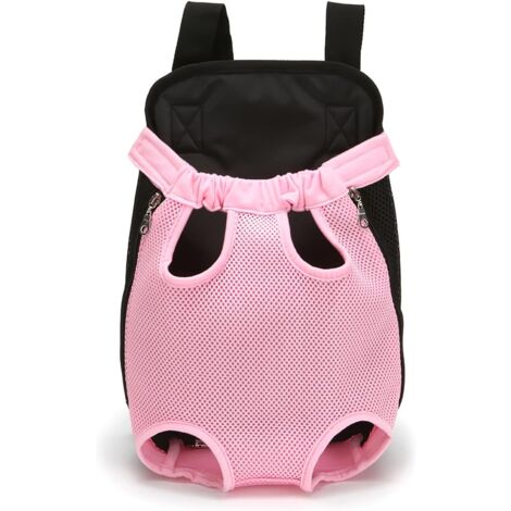 Pet Backpack, Adjustable Pet Backpack, Dog Travel Bag, Pet Carrier Bag with Ventilated Design (M, Pink)