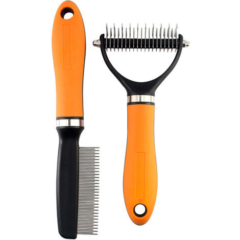 Pet Beauty Combo con spazzola e pettine per la rimozione dei peli per cani a pelo lungo e gatti a pelo arruffato