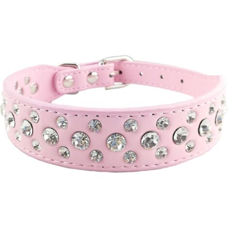 Pet Bling Collar Puppy Collar Cute Dog Collar with Diamante for Girls