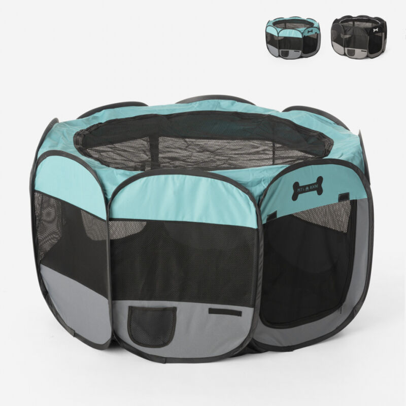 

Pet box recinto portátil plegable 110x62cm interior y exterior Panoramik | Azul