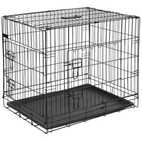 @Pet Caisse de transport pour chien 107x70x77,5 cm Métal Noir @Pet - N/A