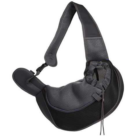 Pet Canvas Oxford Shoulder Bag Portable Pet Bagblackl