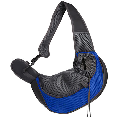 Pet Canvas Oxford Shoulder Bag Portable Pet Bagbluel