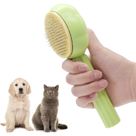 Pet Comb, Dog Cat Brush, Comb for Dogs Cats, Self-Cleaning Dead Hair Brush for Cats Dogs, Suitable for Dogs Cats Short and Long Hair