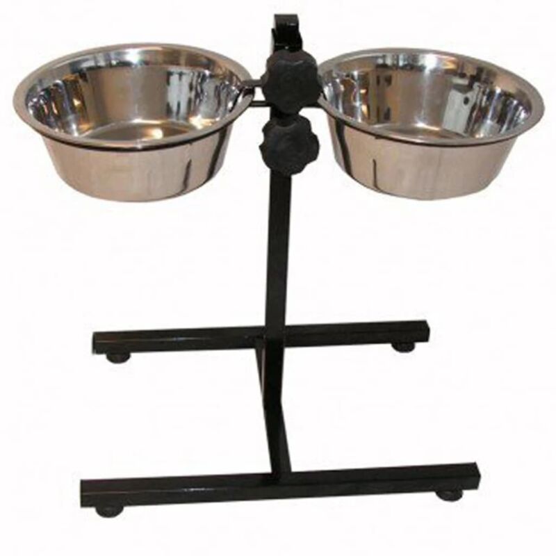 

Comedero doble para mascotas 8L negro 17228 - Negro - @pet