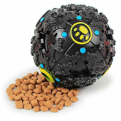 Pet Dog Giggle Ball Tough Treat Sound Activity Training Squeaky Chew Toy