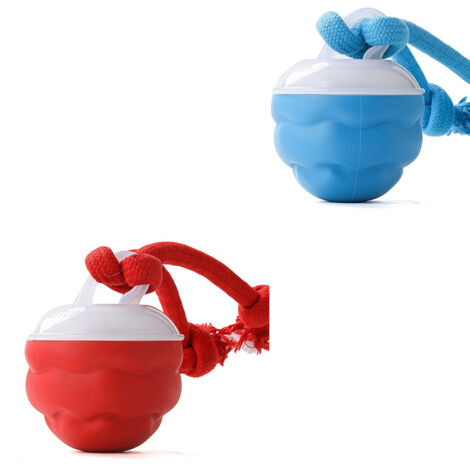 Pet dog toy ball with built-in dog barking suitable for small and medium-sized dogs-red