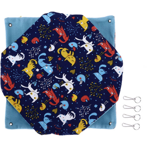 Pet Double Layer Warm Hammock Safe Warm Foldable Hanging Pet Sleeping Bag for Small Pets Hamster
