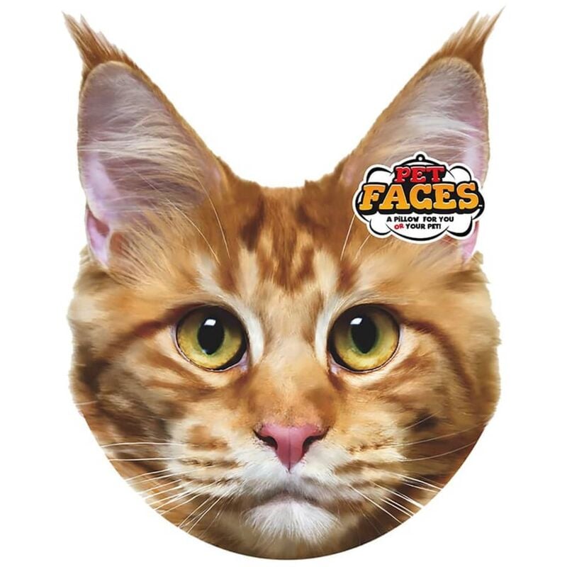 

Pet Faces Cojín con cara de mascota gato Maine Coon - Marrón