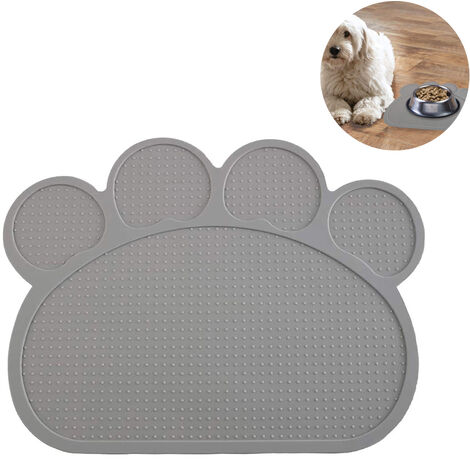 Dog Food Mat Bowl Mat For Floors Waterproof Silicone Cat Feeding Mat For  Food And Water Pet Placemat Non Spill Puppy Dish Tray Non Slip Bone Shaped