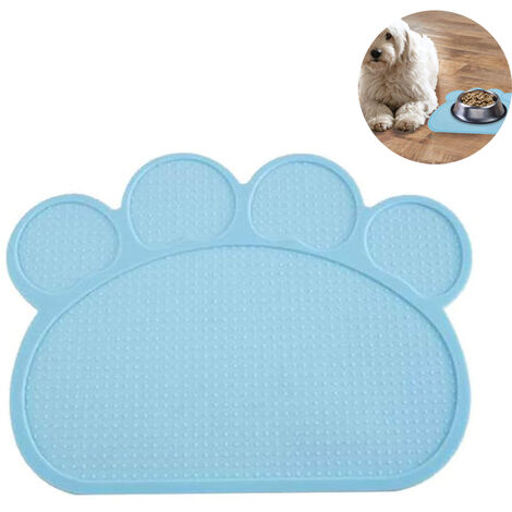 Silicone Pet Feeding Mat for Dogs and Cats, Waterproof Pet Food Mats Tray  with Edges, Non Slip Dog Cat Bowl Mat for Food and Water, Washable Pet Bowl Mat  Dog Placemats for