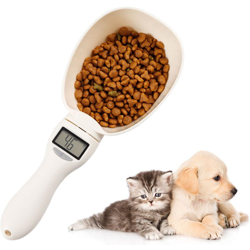 Pet Food Mesurette Pet Food Cup Echelle Mesurette Coupe Amovible Cuillere Numerique Pour Chien Unites Cat Switchable