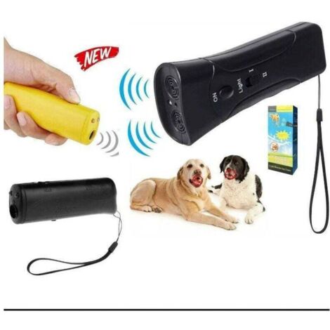 Pet Gentle Ultrasonic Dog Anti Barking Trainer LED Light Chaser, Ultrasonic Dog Repeller Portable Dog Trainer Barking Dog Trainer