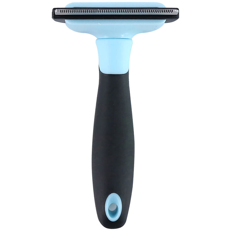 

Pet Groom Brush reduce eficazmente el desprendimiento hasta en un 95% Elimina el pelo enredado Herramienta profesional para deshedding Cepillo de