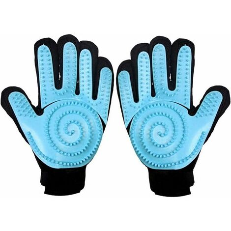 Pet Grooming Gloves, Massage Grooming Gloves Dog Gloves Brush Cat Glove for All Dogs And Cats With Long And Short Fur (1 Pair)