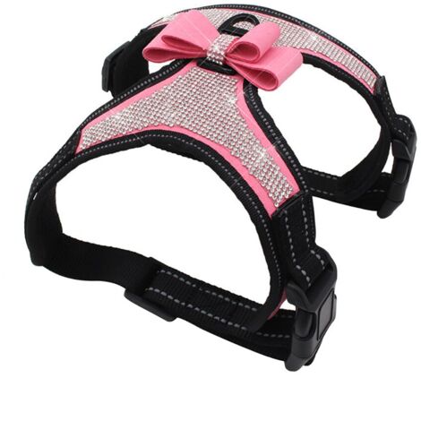 Pet Harness, Pink/Black