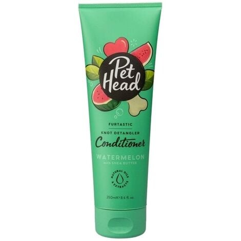 Pet Head Balsamo Furtastic per cani dal Pelo Riccio e Lungo  Profumo di anguria  Idrata e districa il pelo Ingredienti naturali e Vegani  Formula delicata per cuccioli  250ml