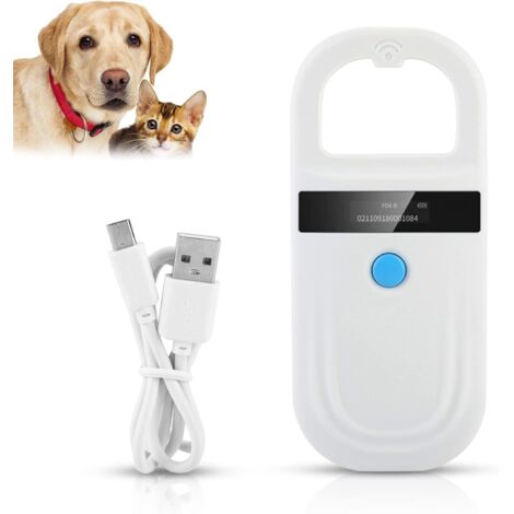 Pet ID Reader, 134.2KHz Animal Microchip Reader, Animal Microchip Reader, Rechargeable RFID Reader, Animal Chip Identification Scanner