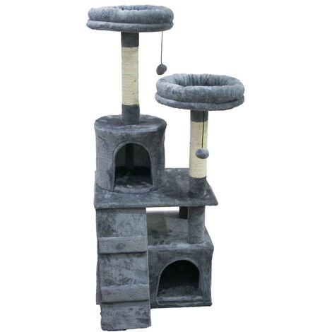@Pet Kratzbaum Mallorca 48x40x120 cm Hellgrau @Pet - Grau