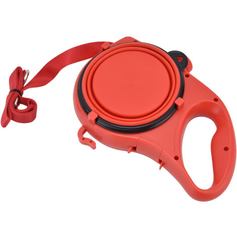 Pet Leash Multifunction Hollow Inside Multicolor Optional Lightweight Portable Small Dog LeashRed