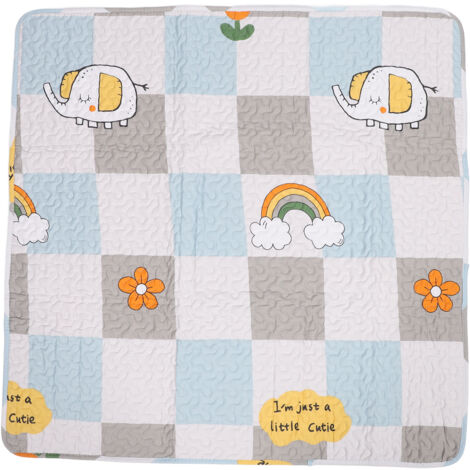 Pet Mat Absorbent Cotton Dog Pee Pad Feeding Mat Foldable Portable Cat Floor Mat Sleeping Pad for All Seasons Type 2 70 X 70cm / 27.6 X 27.6in