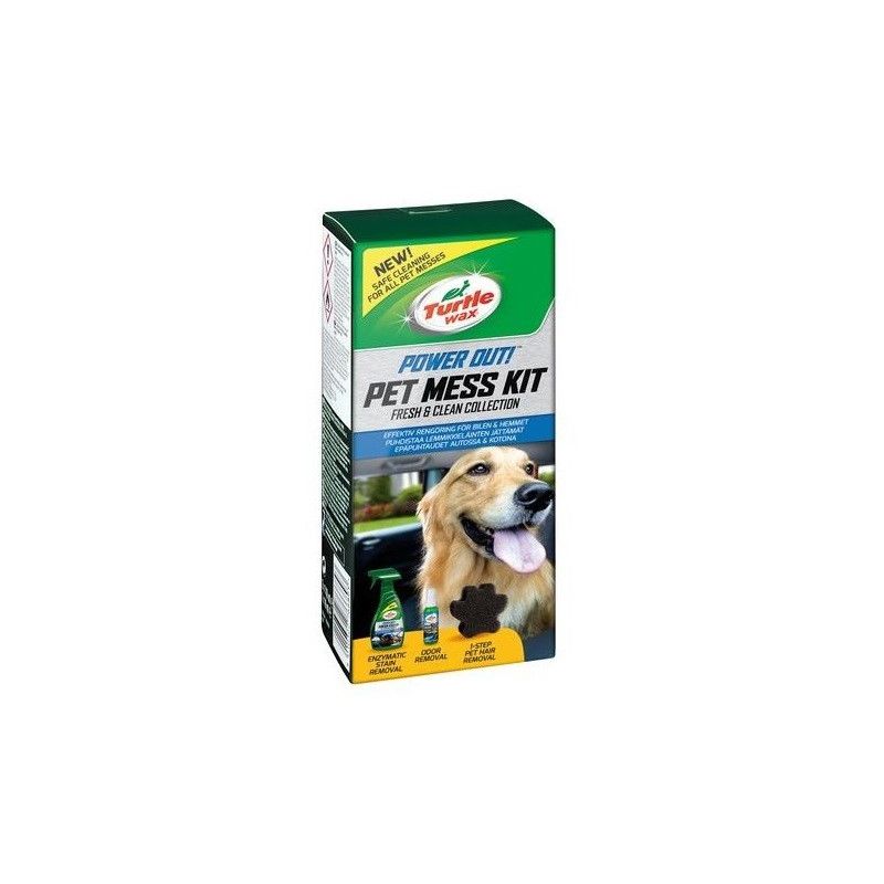 Image of Turtle Wax - Pet Mess Kit - Kit Pulizia Rimuove Macchie Animali Domestici