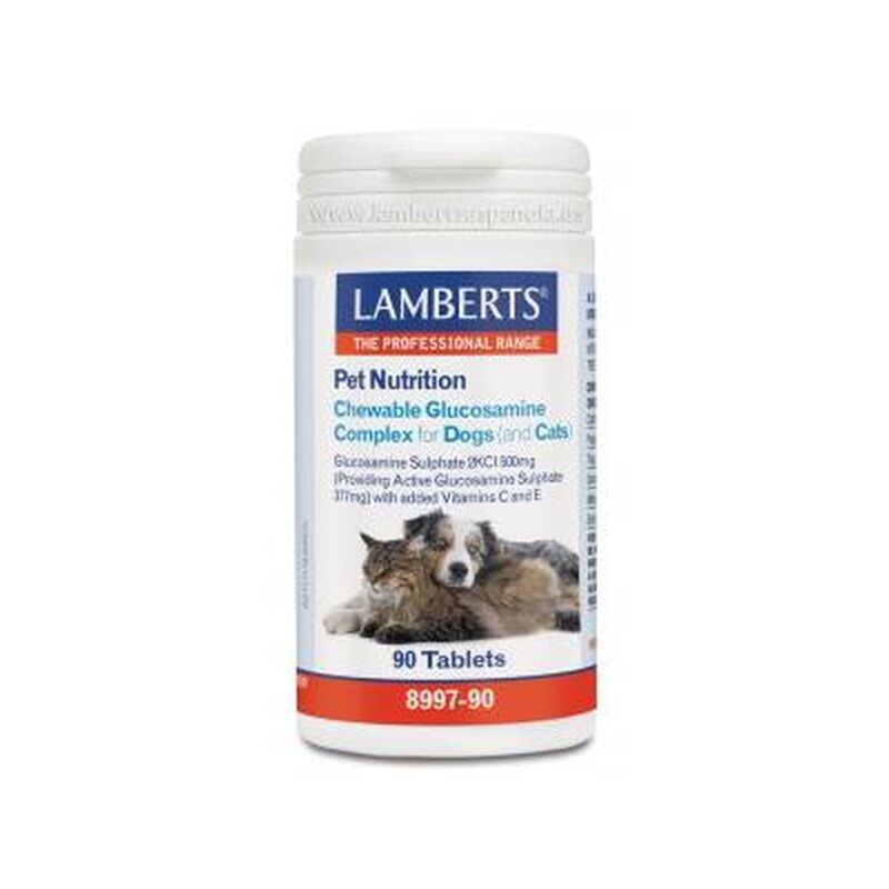 

Pet Nutrition Complejo Glucosamina Masticable Lamberts, 90 tabletas