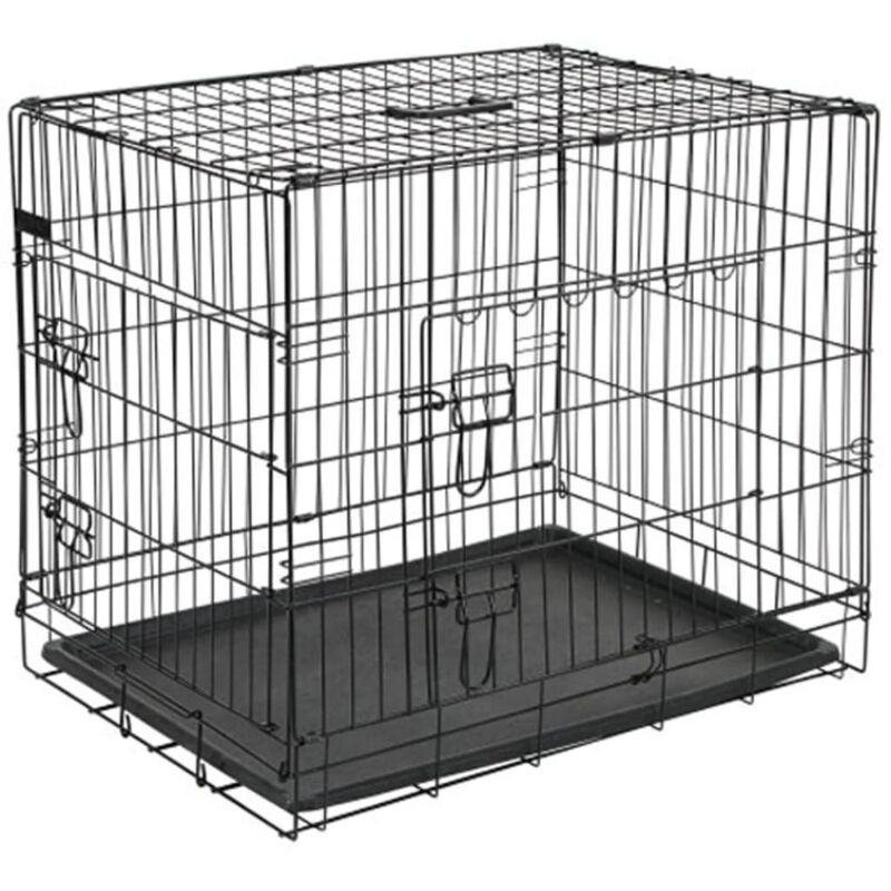 

Perrera 50,8x30,5x35,5 cm metal negra 15006 - Negro - @pet
