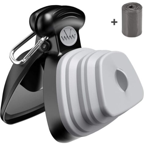 Pet Pooper Scooper, Portable Poop Scoop pour Chien Chat avec Distributeur de Sac, Portable Outil De Nettoyage de Pelles pour Animaux pour Maison ou Extérieur (1 Sac de Déchets en Rouleau Inclus)