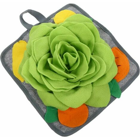 Pet Renifler Tapis Tapis D' Alimentation Le Nez Formation Lapin D' Alimentation Tapis D' activité pour Animaux de Compagnie Tapis Puzzle Jouet Polaire Tapis pour Chien Chat Capacités-