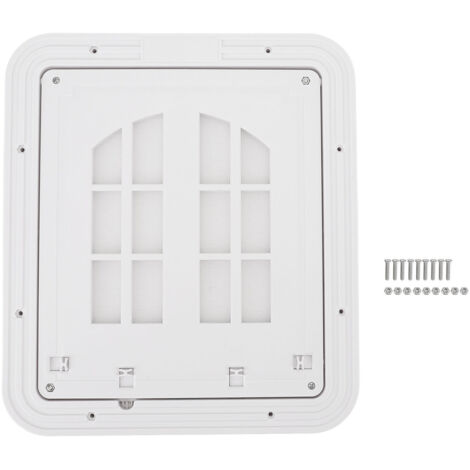 Pet Screen Door Breathable Bite Resistant Strong Structure Convenient Access Cat Screen Door Kit for Home White S