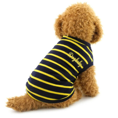Pet Stripe Gilet Chien Vêtements Pet Printemps Été Respirant Vêtements Chat Teddy Chien Vêtements Pet xl