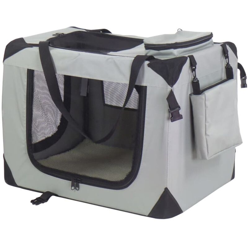 

@Pet Transportín para perros 82x58x58 cm gris 11073 - Gris