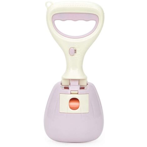 Pet Waste Clipper, Portable, with Waste Bag, ABS, Purple