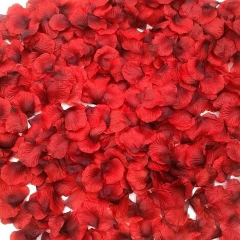 Pétales de Rose Artificielle 3200 Pièces,Pétale de Rose Rouge Romantique Décorations pour La Saint-Valentin,Fête des mères,Fête de Mariage, Proposer, Événement et Engagement