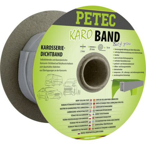 Petec Karo-Band Karosseriedichtband 16 m x 20 mm
