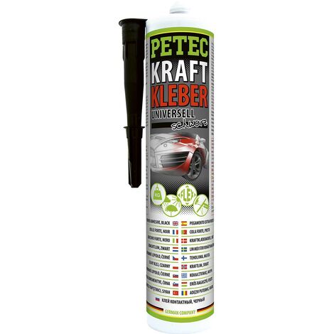 Petec Kraftkleber 290 ml Kartusche, schwarz